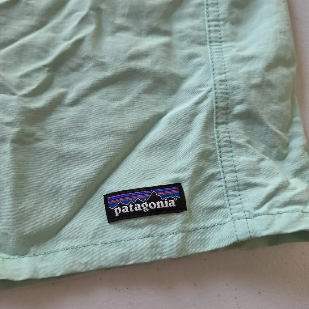 Patagonia Baggies Shorts Mens XL Green Swim Trunks Quick Dry Drawstring